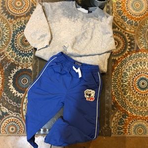 2 pc athletic outfit- sweatshirt & athletic pants